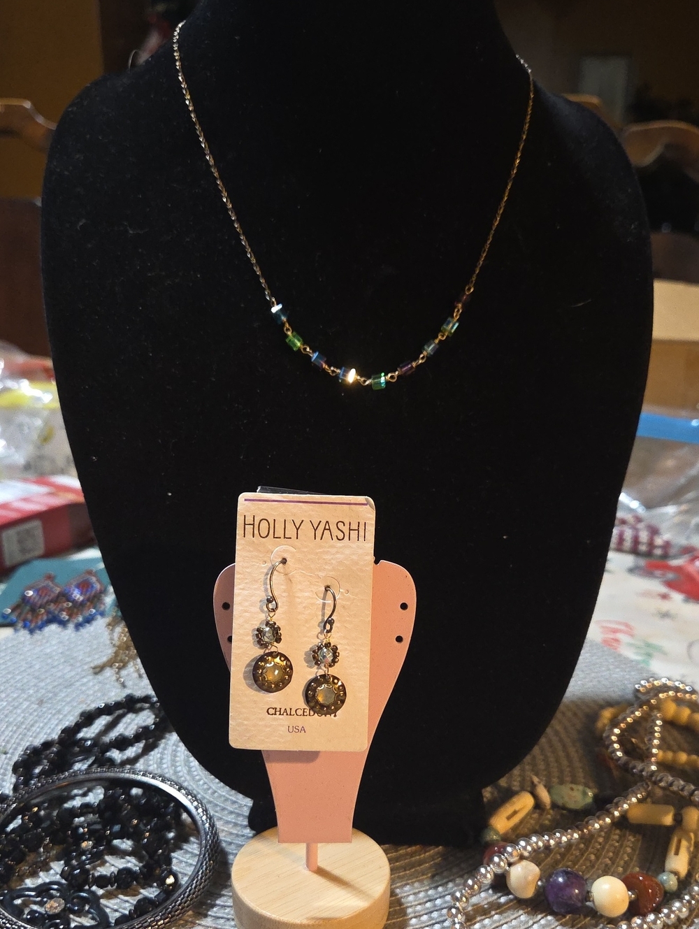 Holly Yashi Necklace & Niobium Earrings